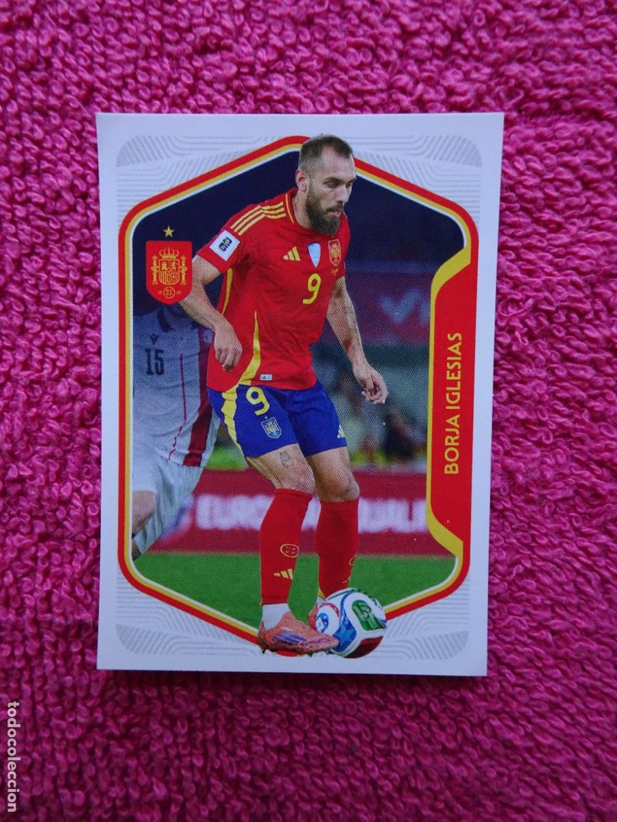 Collectable Antique Stickers: espa&ntilde;a 2026 56 borja iglesias selecci&oacute;n espa&ntilde;ola panini carrefour family