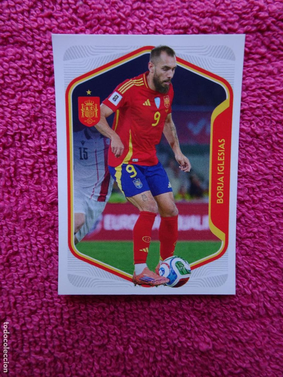 Collectable Antique Stickers: espa&ntilde;a 2026 56 borja iglesias selecci&oacute;n espa&ntilde;ola panini carrefour family