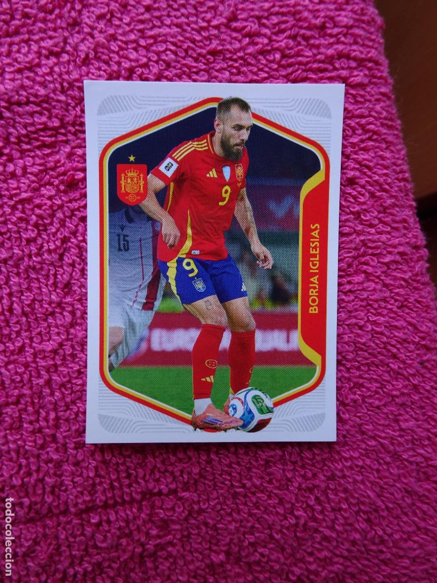 Collectable Antique Stickers: espa&ntilde;a 2026 56 borja iglesias selecci&oacute;n espa&ntilde;ola panini carrefour family