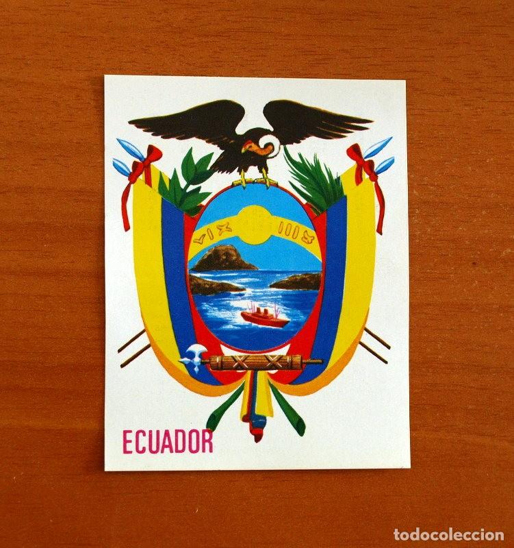 Collectable Antique Stickers: Am&eacute;rica y sus Habitantes - Ecuador N&ordm; 162 - Editorial Maga A&ntilde;o 1968 - Cromo Nunca Pegado