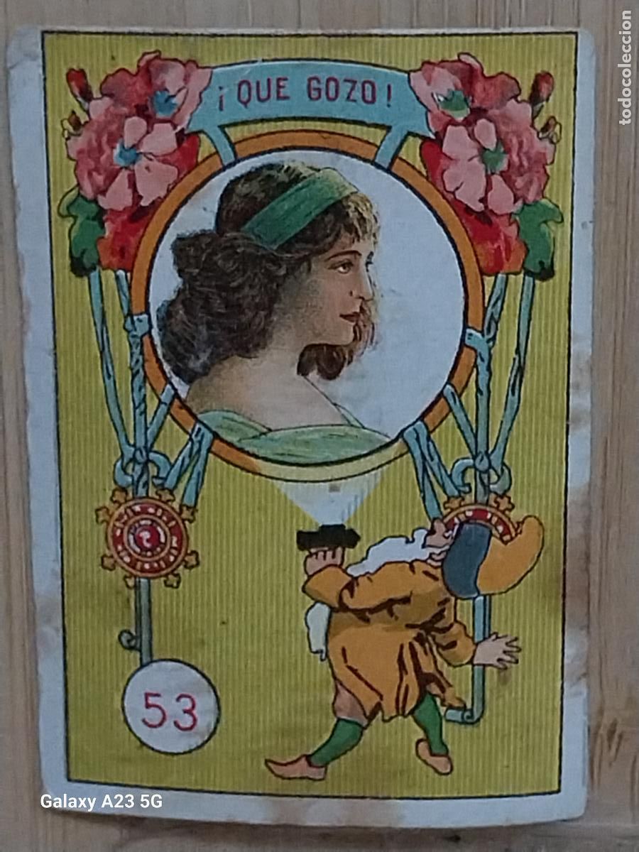 Collectionnisme Cartes &agrave; collectionner anciennes: RUEDA FORTUNA PROMOCION CHOCOLATES REY CROMO 53 6.3X4.4CMS ORIGINAL