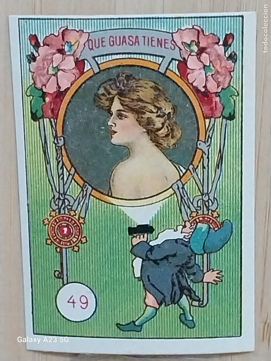 Coleccionismo cromos antiguos: RUEDA FORTUNA PROMOCION CHOCOLATES REY CROMO 49 6.3X4.4CMS ORIGINAL