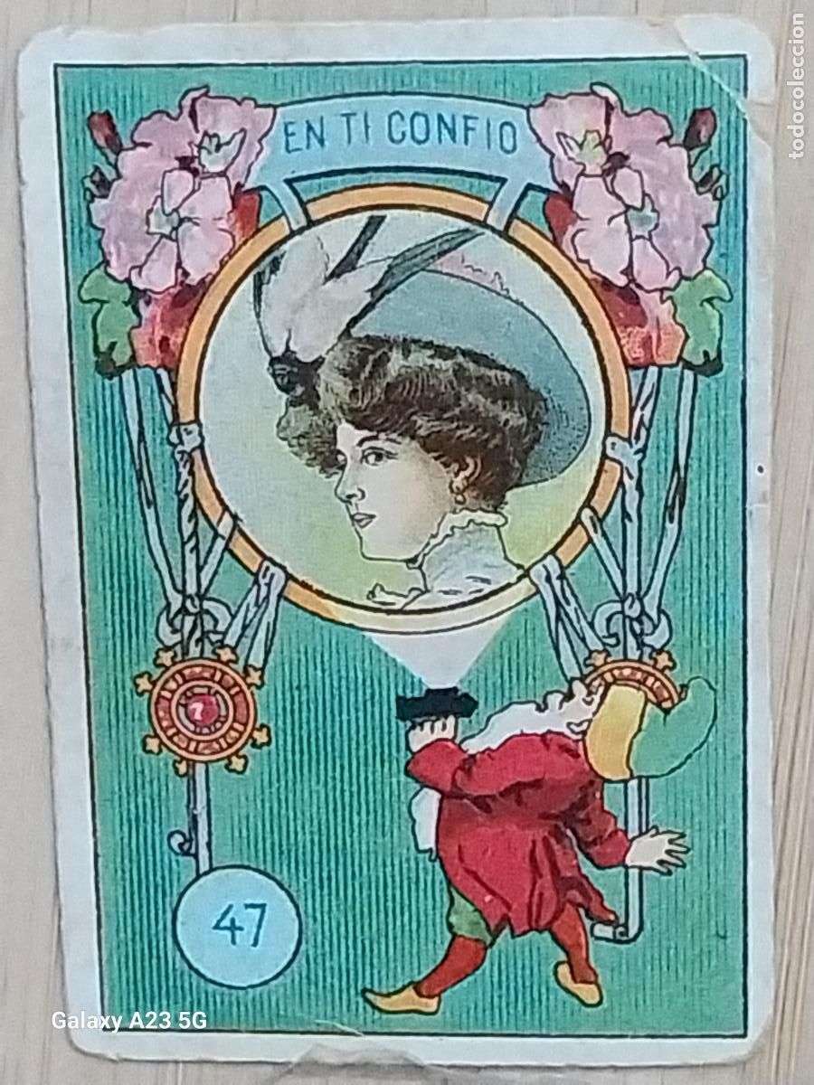 Coleccionismo cromos antiguos: RUEDA FORTUNA PROMOCION CHOCOLATES REY CROMO 47 6.3X4.4CMS ORIGINAL
