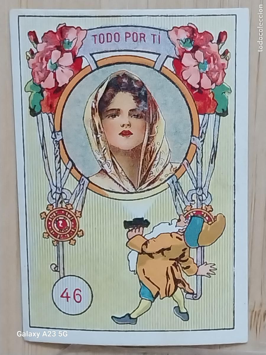 Coleccionismo cromos antiguos: RUEDA FORTUNA PROMOCION CHOCOLATES REY CROMO 46 6.3X4.4CMS ORIGINAL