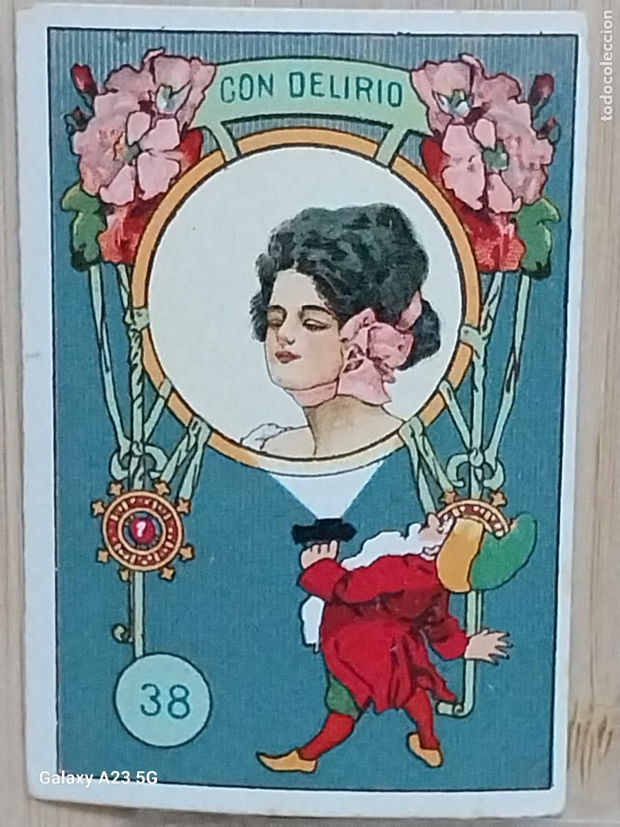 Coleccionismo cromos antiguos: RUEDA FORTUNA PROMOCION CHOCOLATES REY CROMO 38 6.3X4.4CMS ORIGINAL