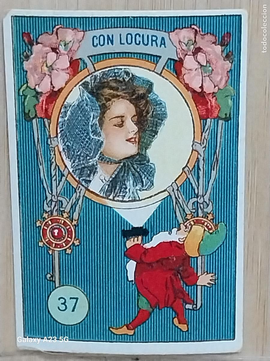 Coleccionismo cromos antiguos: RUEDA FORTUNA PROMOCION CHOCOLATES REY CROMO 37 6.3X4.4CMS ORIGINAL