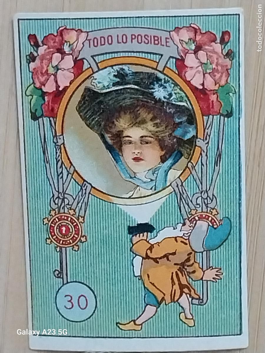 Coleccionismo cromos antiguos: RUEDA FORTUNA PROMOCION CHOCOLATES REY CROMO 30 6.3X4.4CMS ORIGINAL