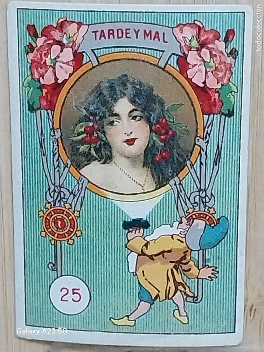 Coleccionismo cromos antiguos: RUEDA FORTUNA PROMOCION CHOCOLATES REY CROMO 25 6.3X4.4CMS ORIGINAL