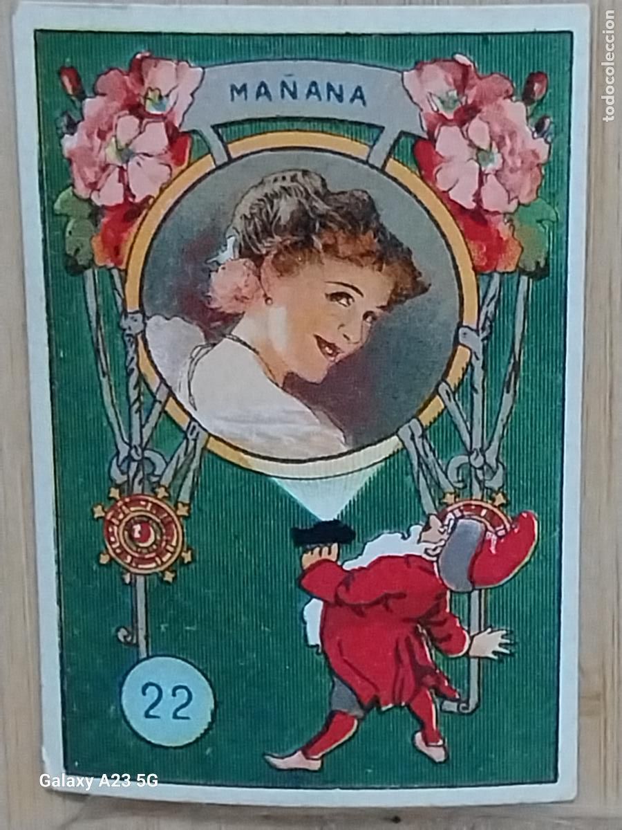 Coleccionismo cromos antiguos: RUEDA FORTUNA PROMOCION CHOCOLATES REY CROMO 22 6.3X4.4CMS ORIGINAL