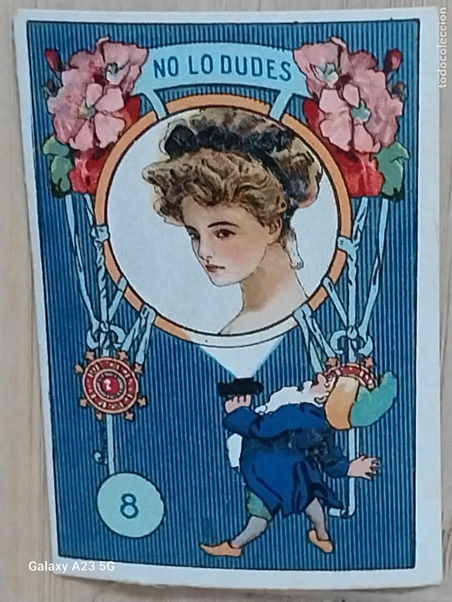 Coleccionismo cromos antiguos: RUEDA FORTUNA PROMOCION CHOCOLATES REY CROMO 8 6.3X4.4CMS ORIGINAL