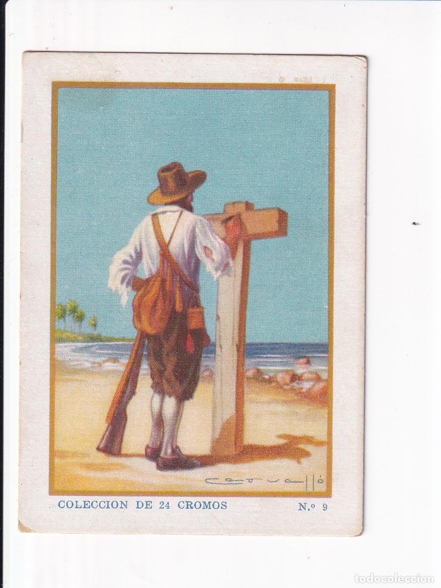 Coleccionismo cromos antiguos: ROBINSON CRUSOE : NUMERO 9 , CHOCOLATES SELECTOS EVARISTO JUNCOSA PA&Ntilde;ELLA