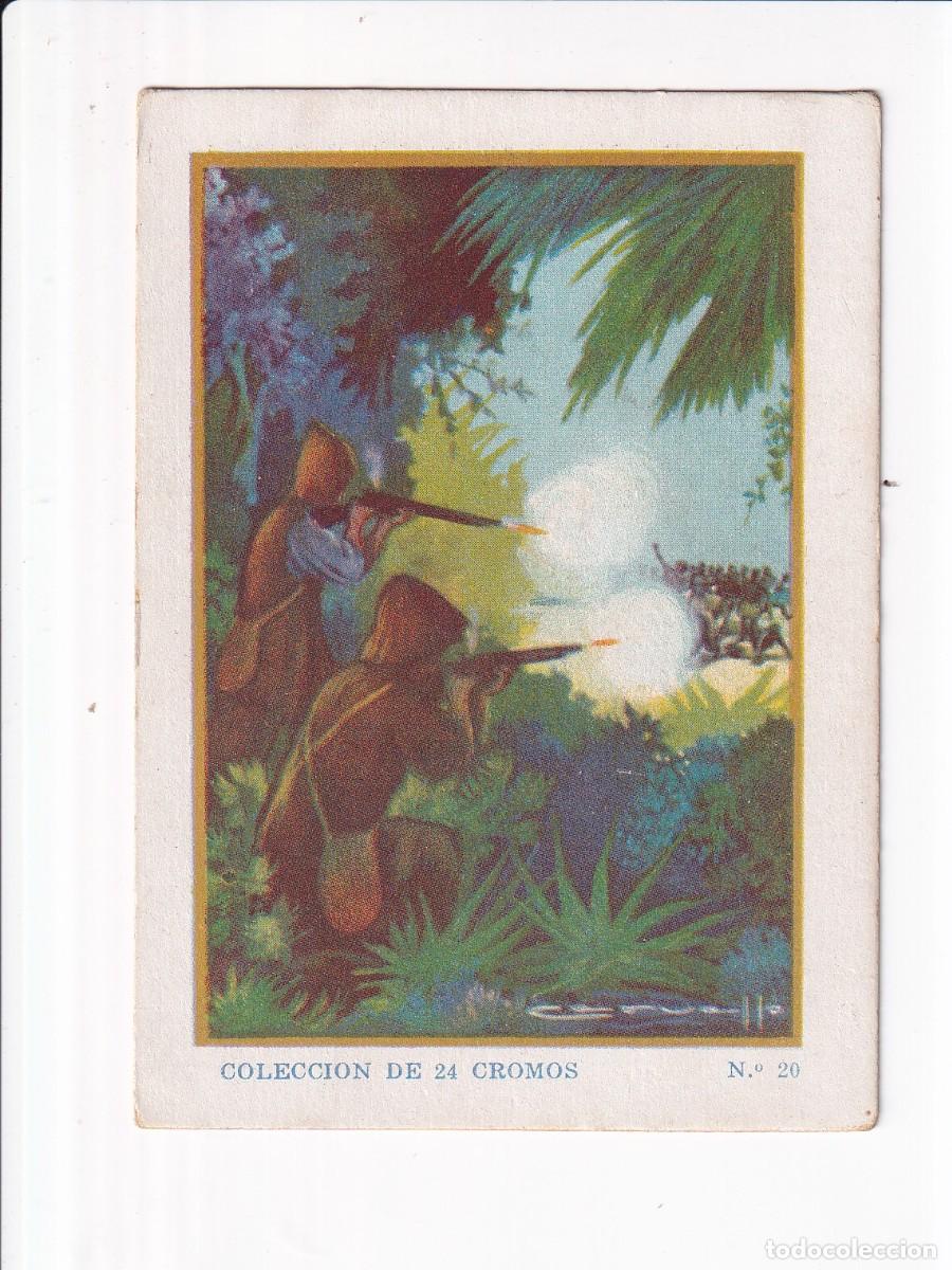 Coleccionismo cromos antiguos: ROBINSON CRUSOE : NUMERO 20, CHOCOLATES SELECTOS EVARISTO JUNCOSA PA&Ntilde;ELLA
