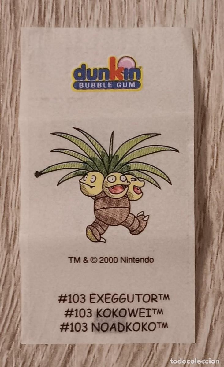 Coleccionismo cromos antiguos: CROMO CHICLE SERIE POKEMON DUNKIN NO MATUTANO NO PANRICO NO CROPAN BIMBO NO PHOSKITOS
