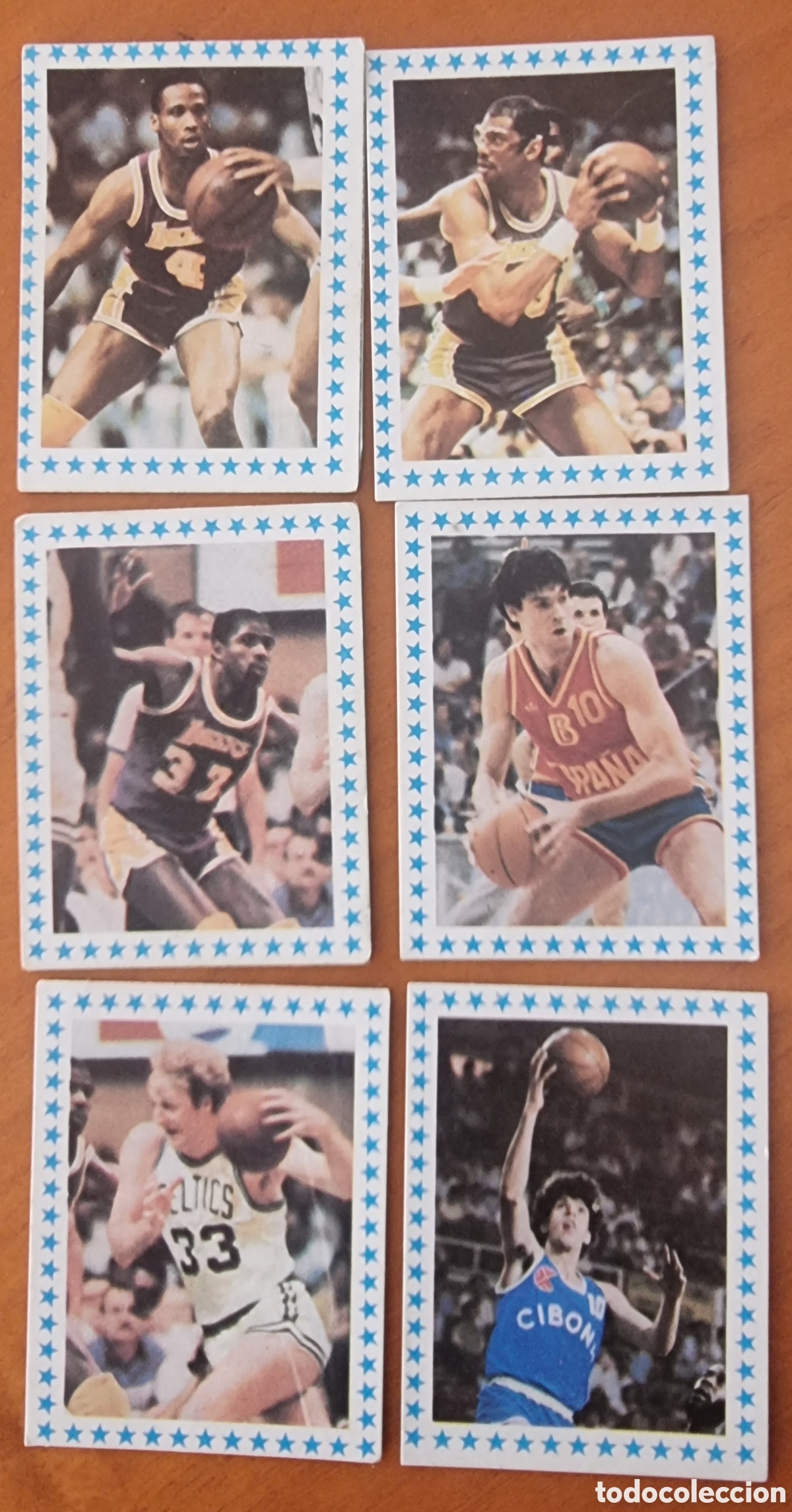 Coleccionismo cromos antiguos: Lote cromos NBA Clesa Petrovic Mart&iacute;n Larry Bird ved fotos