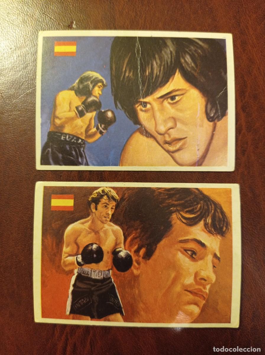 Coleccionismo cromos antiguos: 69 Perico Fernandez - 65 Evangelista - Ases Mundiales del Deporte QUELCOM 1979