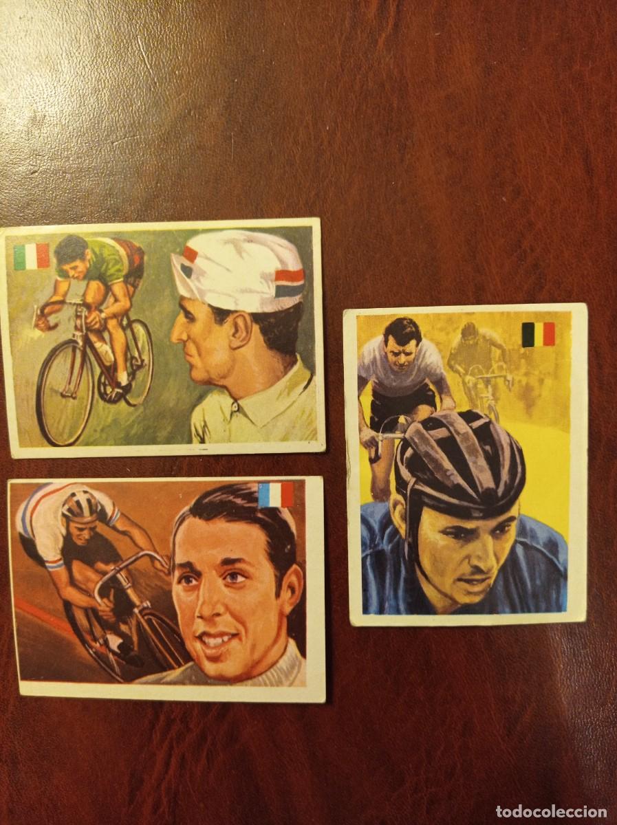 Coleccionismo cromos antiguos: Van Looy - Baldini - Morelon - Ases Mundiales del Deporte QUELCOM 1979