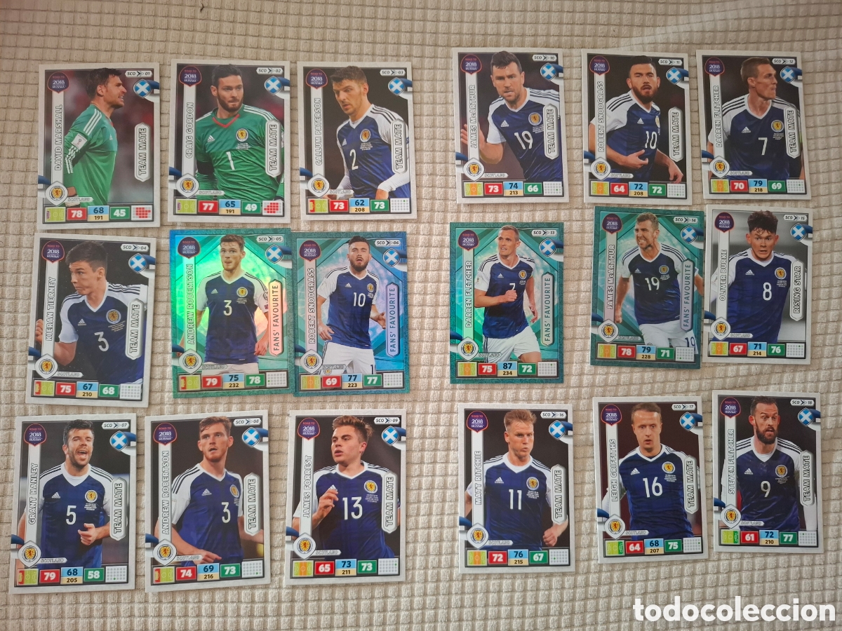 Coleccionismo cromos antiguos: Lote 54 cartas exclusivas UK adrenalyn road to world cup 2018