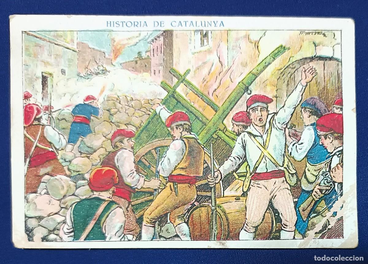 Coleccionismo cromos antiguos: CROMO HISTORIA DE CATALUNYA N&ordm; 89.XOCOLATA JUNCOSA