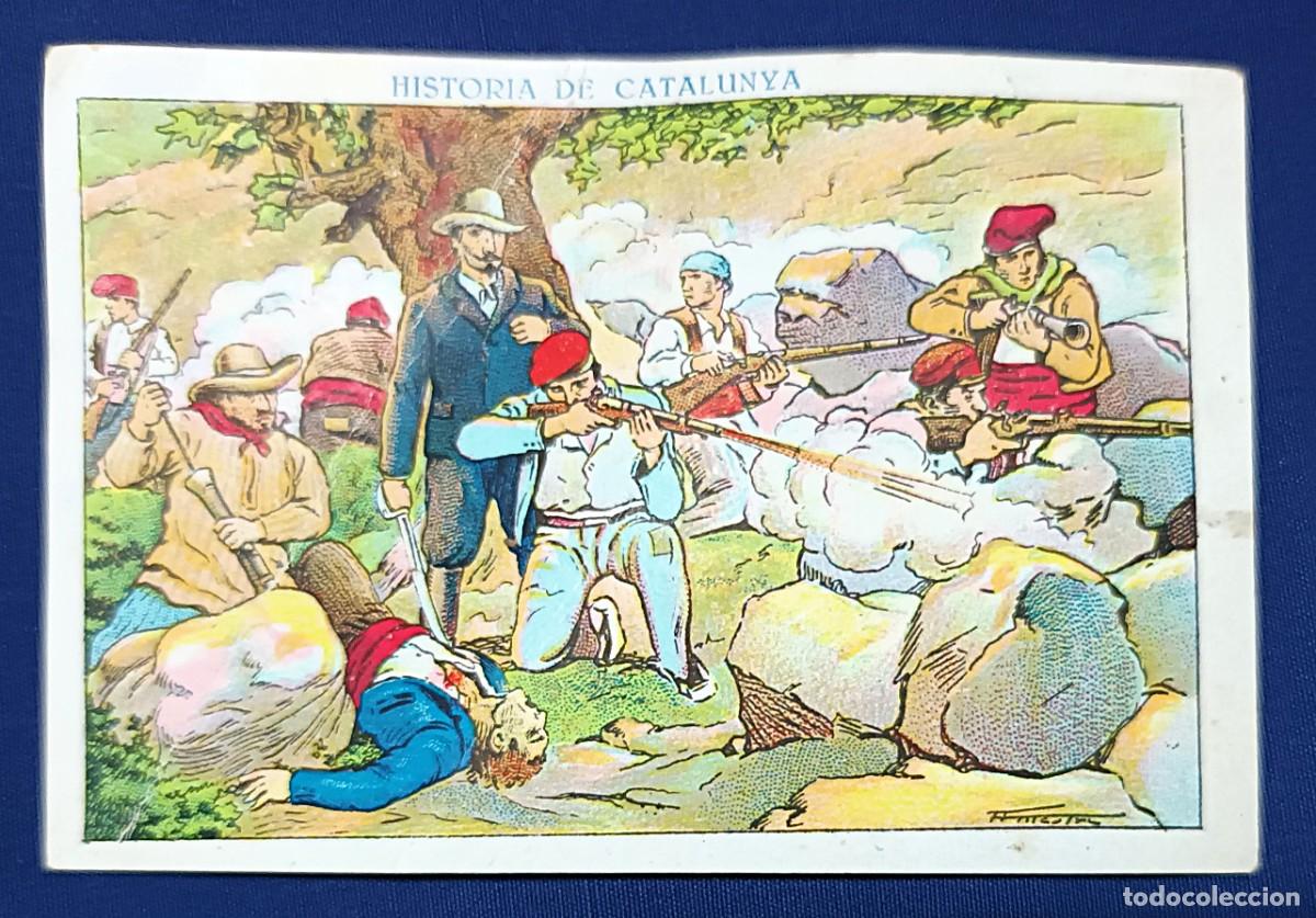 Coleccionismo cromos antiguos: CROMO HISTORIA DE CATALUNYA N&ordm; 106.XOCOLATA JUNCOSA