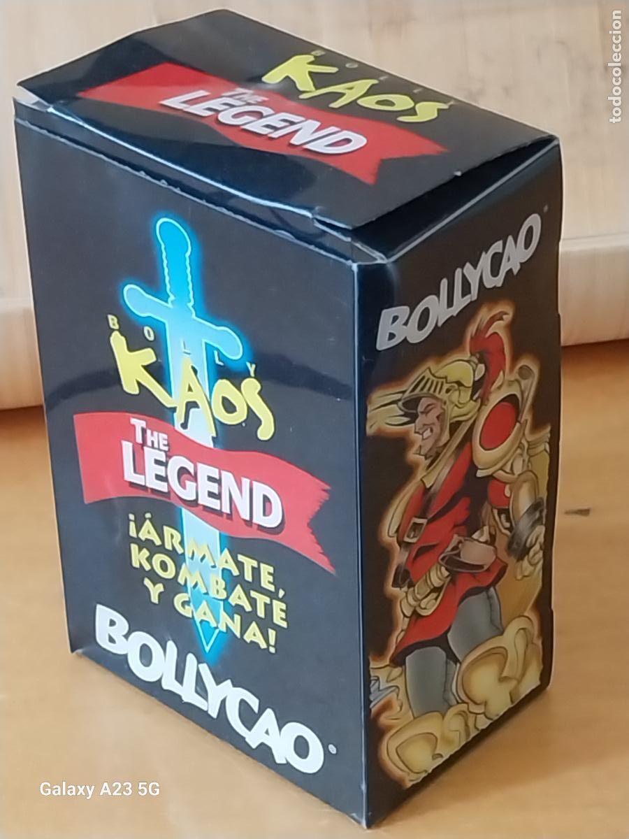 Coleccionismo cromos antiguos: BOLLYCAO KAOS THE LEGEND CAJA PL&Aacute;STICO VACIA ORIGINAL 8CMS ALTO