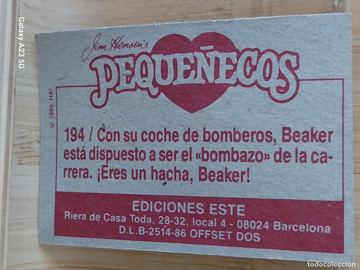 Coleccionismo cromos antiguos: PEQUE&Ntilde;ECOS BARRIO SESAMO SESAME STREET ED ESTE 1986 CROMO 194 BEAKER ORIGINAL RECUPERADO