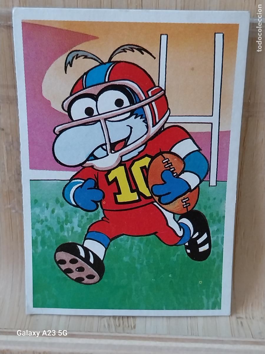 Coleccionismo cromos antiguos: PEQUE&Ntilde;ECOS BARRIO SESAMO SESAME STREET ED ESTE 1986 CROMO 168 GONZO RUGBY ORIGINAL RECUPERADO