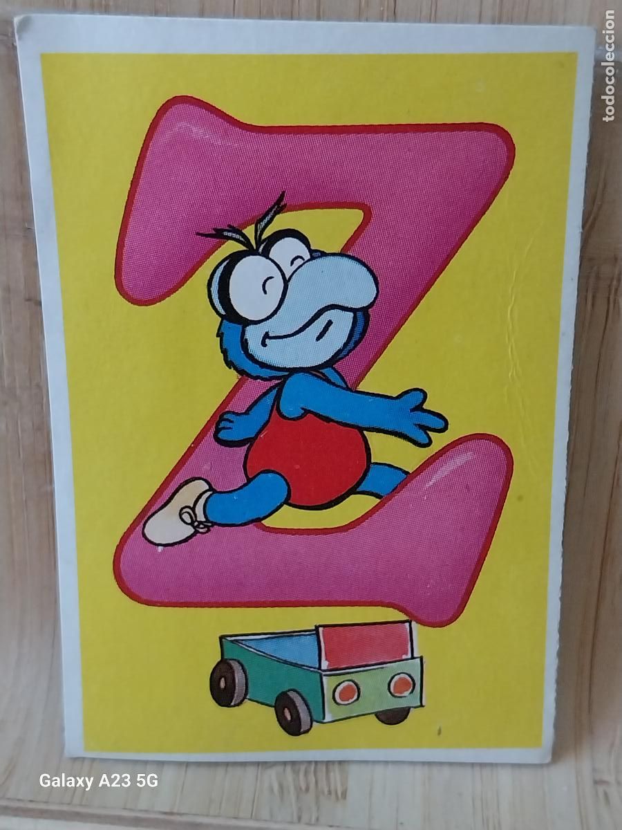 Coleccionismo cromos antiguos: PEQUE&Ntilde;ECOS BARRIO SESAMO SESAME STREET ED ESTE 1986 CROMO 118 GOZO LETRA Z ORIGINAL RECUPERADO