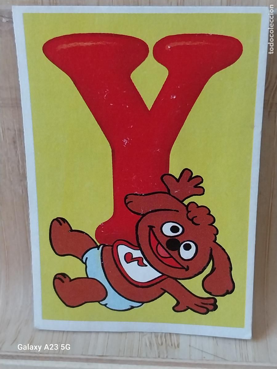 Coleccionismo cromos antiguos: PEQUE&Ntilde;ECOS BARRIO SESAMO SESAME STREET ED ESTE 1986 CROMO 117LETRA Y ORIGINAL RECUPERADO