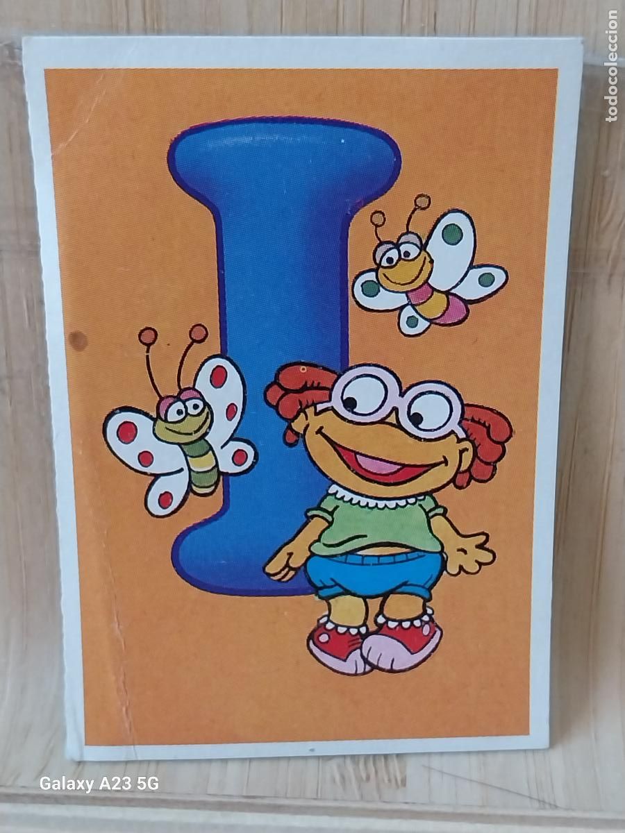 Coleccionismo cromos antiguos: PEQUE&Ntilde;ECOS BARRIO SESAMO SESAME STREET ED ESTE 1986 CROMO 99 LETRA I SKEETER ORIGINAL RECUPERADO