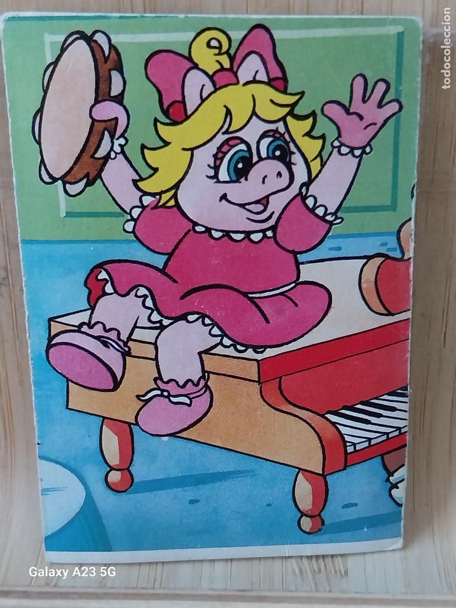 Coleccionismo cromos antiguos: PEQUE&Ntilde;ECOS BARRIO SESAMO SESAME STREET ED ESTE 1986 CROMO 88 PIGGY ORIGINAL RECUPERADO