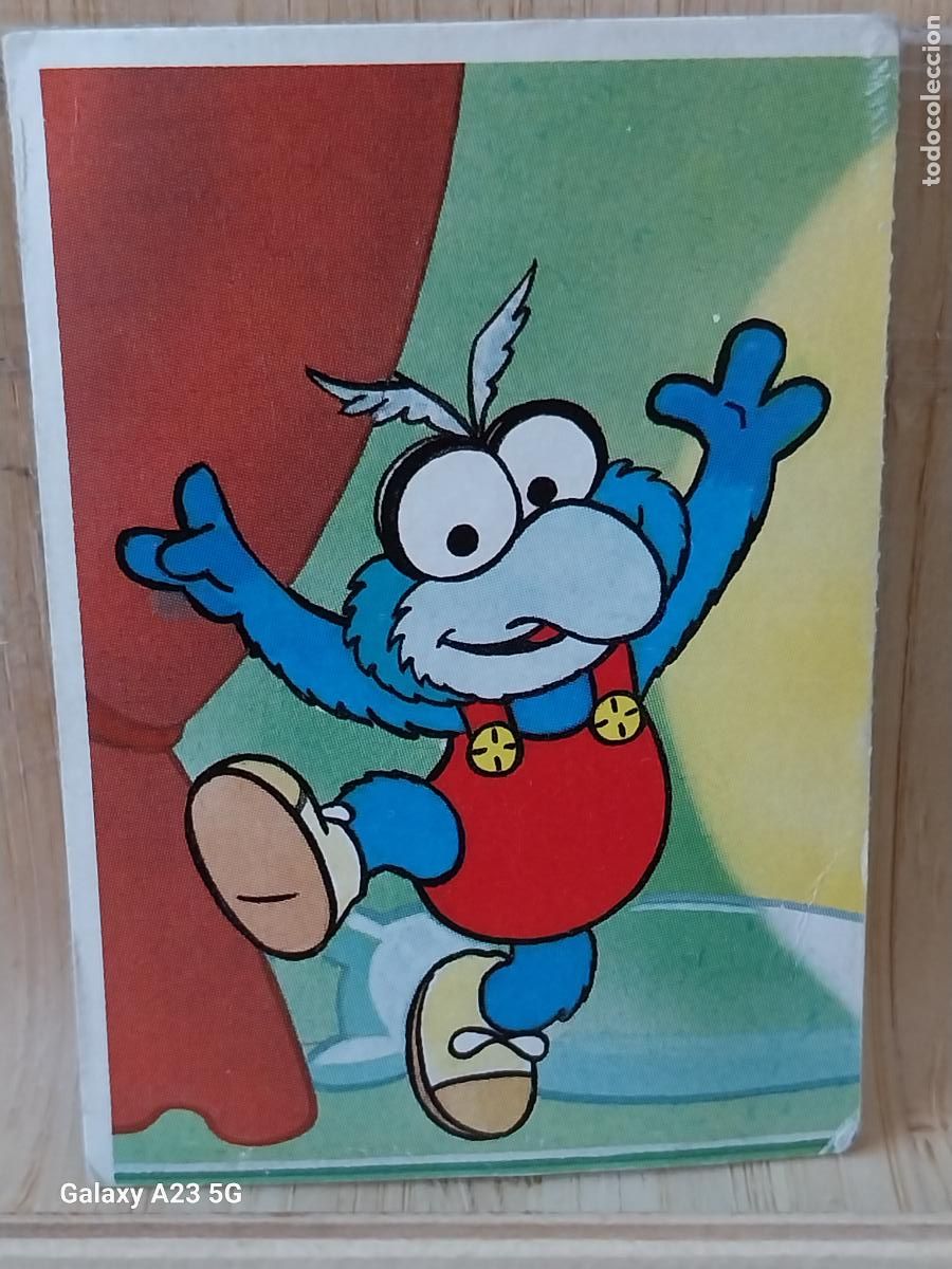 Coleccionismo cromos antiguos: PEQUE&Ntilde;ECOS BARRIO SESAMO SESAME STREET ED ESTE 1986 CROMO 84 GONZO ORIGINAL RECUPERADO