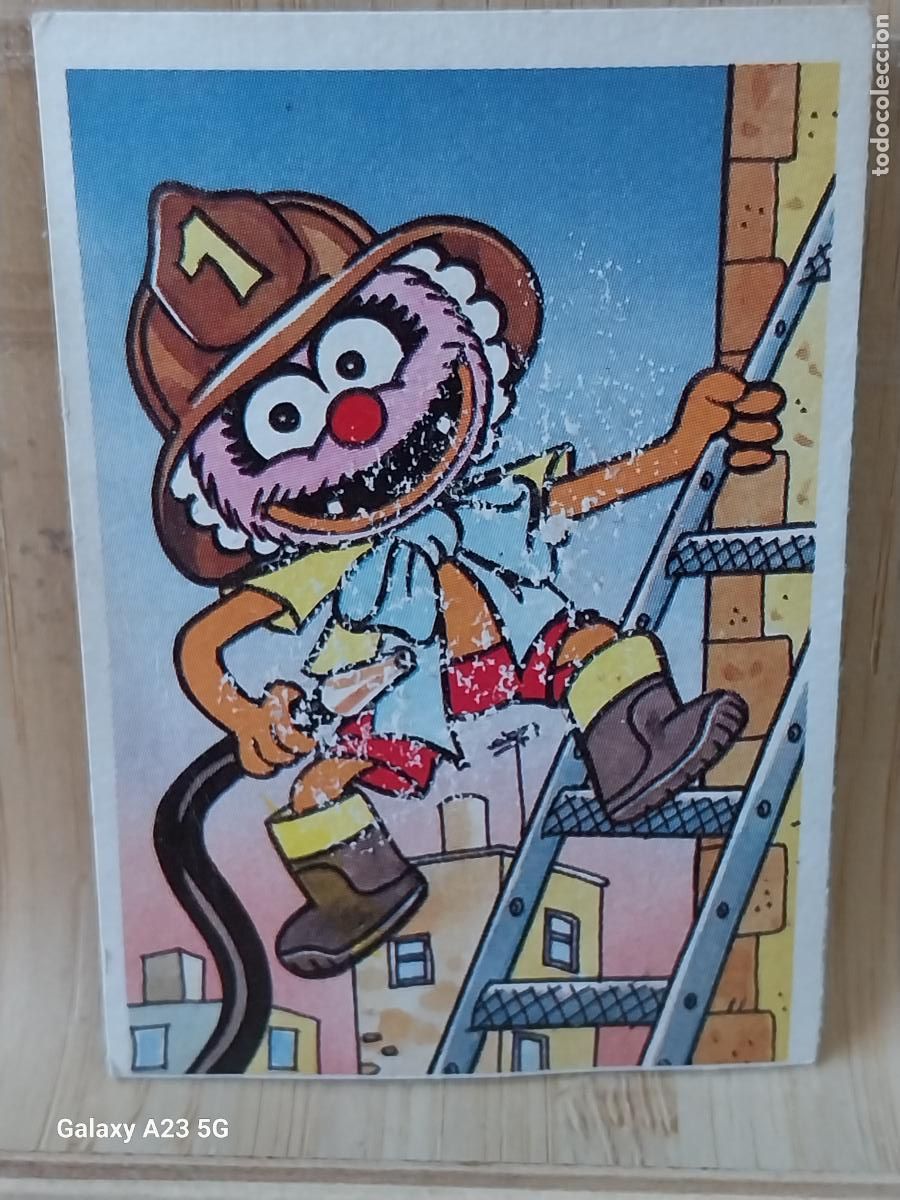Coleccionismo cromos antiguos: PEQUE&Ntilde;ECOS BARRIO SESAMO SESAME STREET ED ESTE 1986 CROMO 41 ANIMAL ORIGINAL RECUPERADO