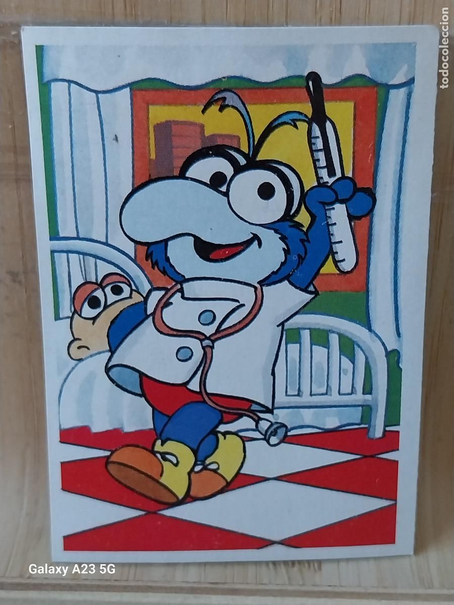 Coleccionismo cromos antiguos: PEQUE&Ntilde;ECOS BARRIO SESAMO SESAME STREET ED ESTE 1986 CROMO 40 GONZO ORIGINAL RECUPERADO