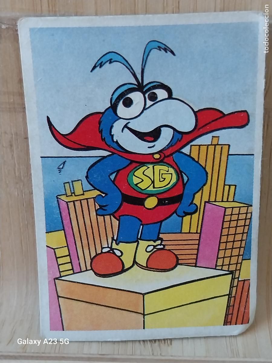 Coleccionismo cromos antiguos: PEQUE&Ntilde;ECOS BARRIO SESAMO SESAME STREET ED ESTE 1986 CROMO 35 SUPER GONZO ORIGINAL RECUPERADO