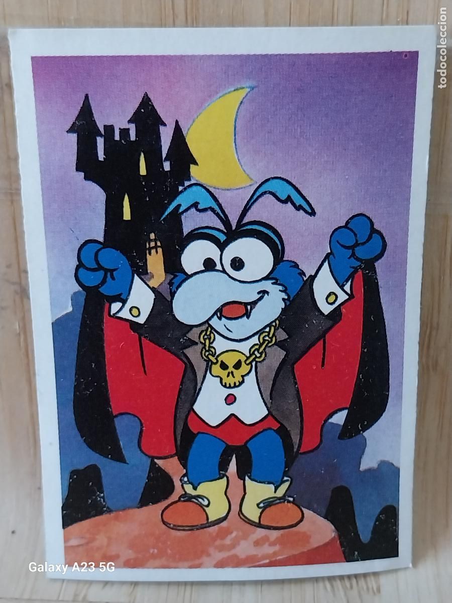 Coleccionismo cromos antiguos: PEQUE&Ntilde;ECOS BARRIO SESAMO SESAME STREET ED ESTE 1986 CROMO 31 DRACULA GONZO ORIGINAL RECUPERADO