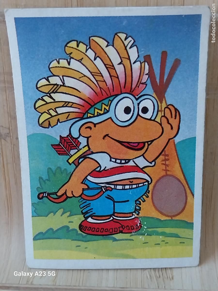 Coleccionismo cromos antiguos: PEQUE&Ntilde;ECOS BARRIO SESAMO SESAME STREET ED ESTE 1986 CROMO 34 SCOOTER ORIGINAL RECUPERADO