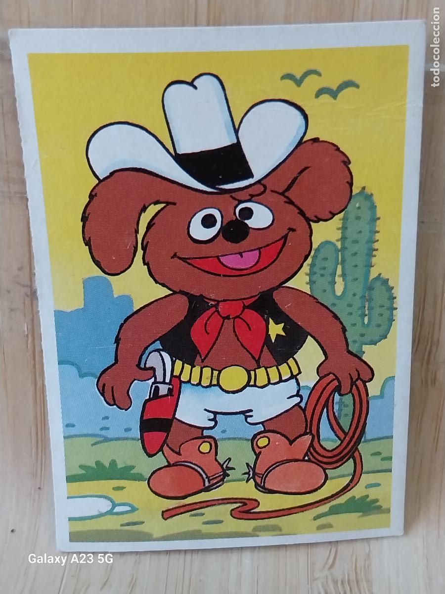 Coleccionismo cromos antiguos: PEQUE&Ntilde;ECOS BARRIO SESAMO SESAME STREET ED ESTE 1986 CROMO 32 RODOLFO ORIGINAL RECUPERADO