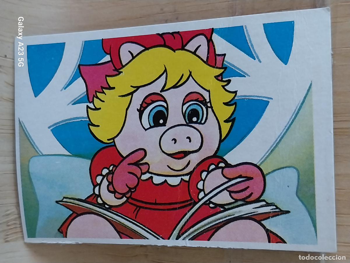 Coleccionismo cromos antiguos: PEQUE&Ntilde;ECOS BARRIO SESAMO SESAME STREET ED ESTE 1986 CROMO 15 PIGGY ORIGINAL RECUPERADO