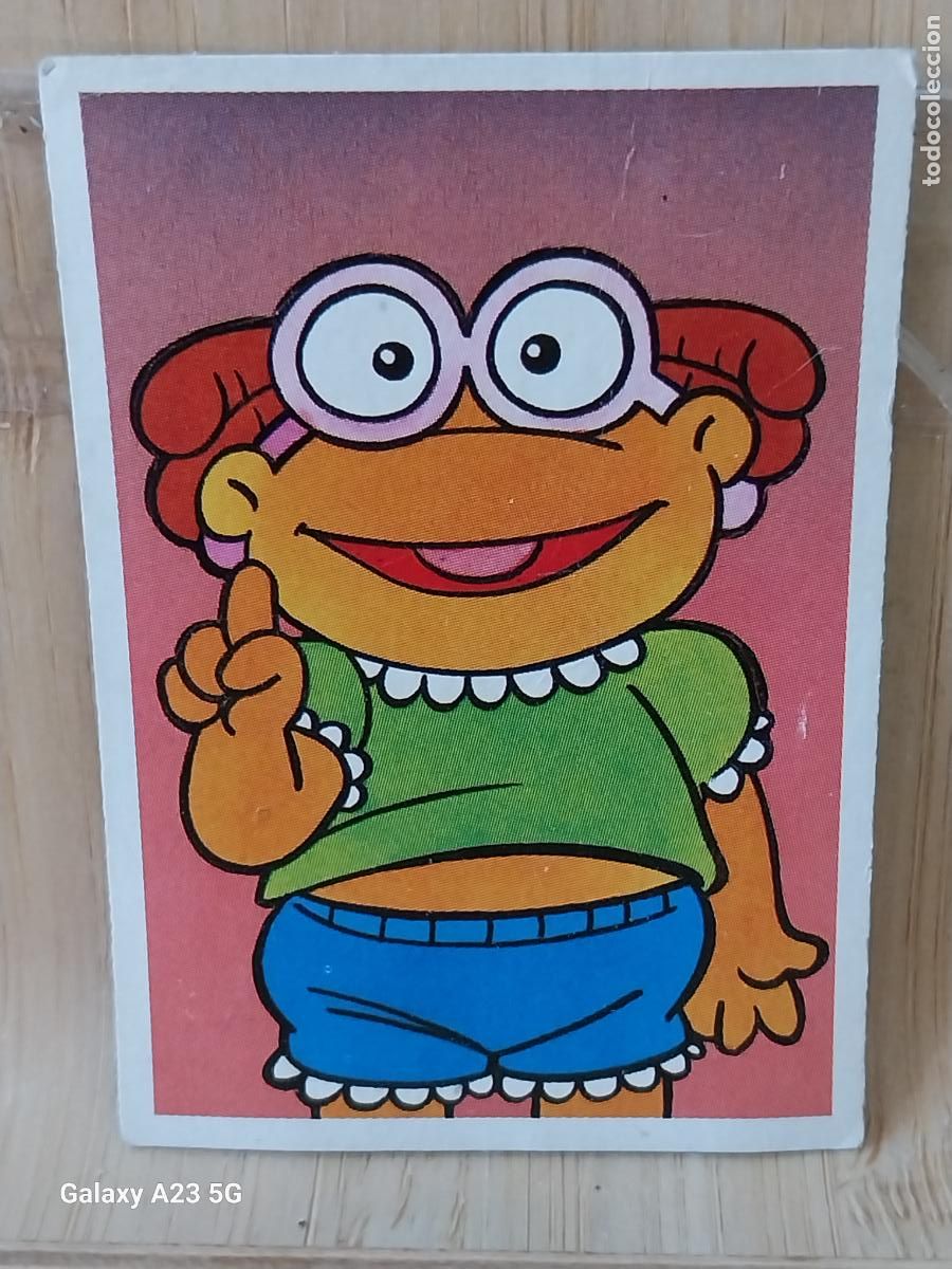 Coleccionismo cromos antiguos: PEQUE&Ntilde;ECOS BARRIO SESAMO SESAME STREET ED ESTE 1986 CROMO 7 SKEETER ORIGINAL RECUPERADO