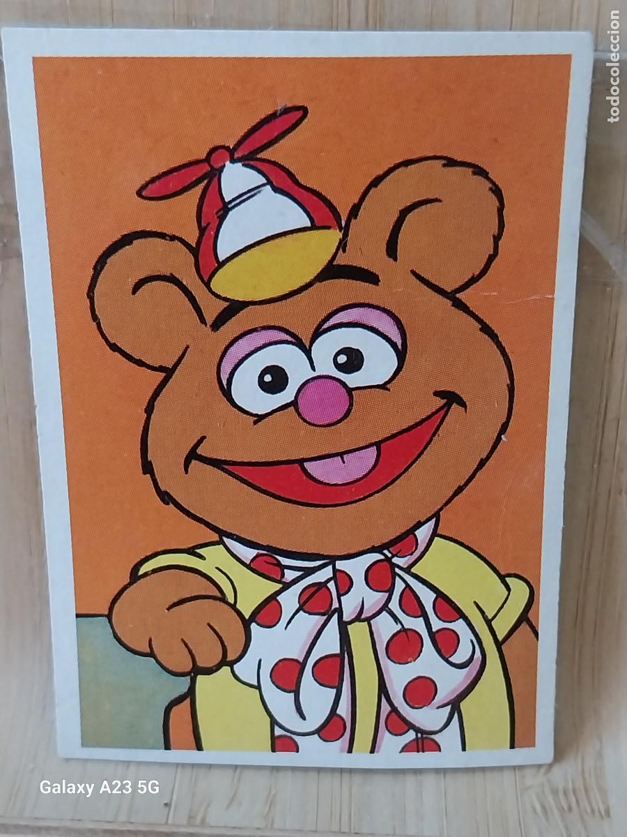 Coleccionismo cromos antiguos: PEQUE&Ntilde;ECOS BARRIO SESAMO SESAME STREET ED ESTE 1986 CROMO 4 FOZZIE ORIGINAL RECUPERADO
