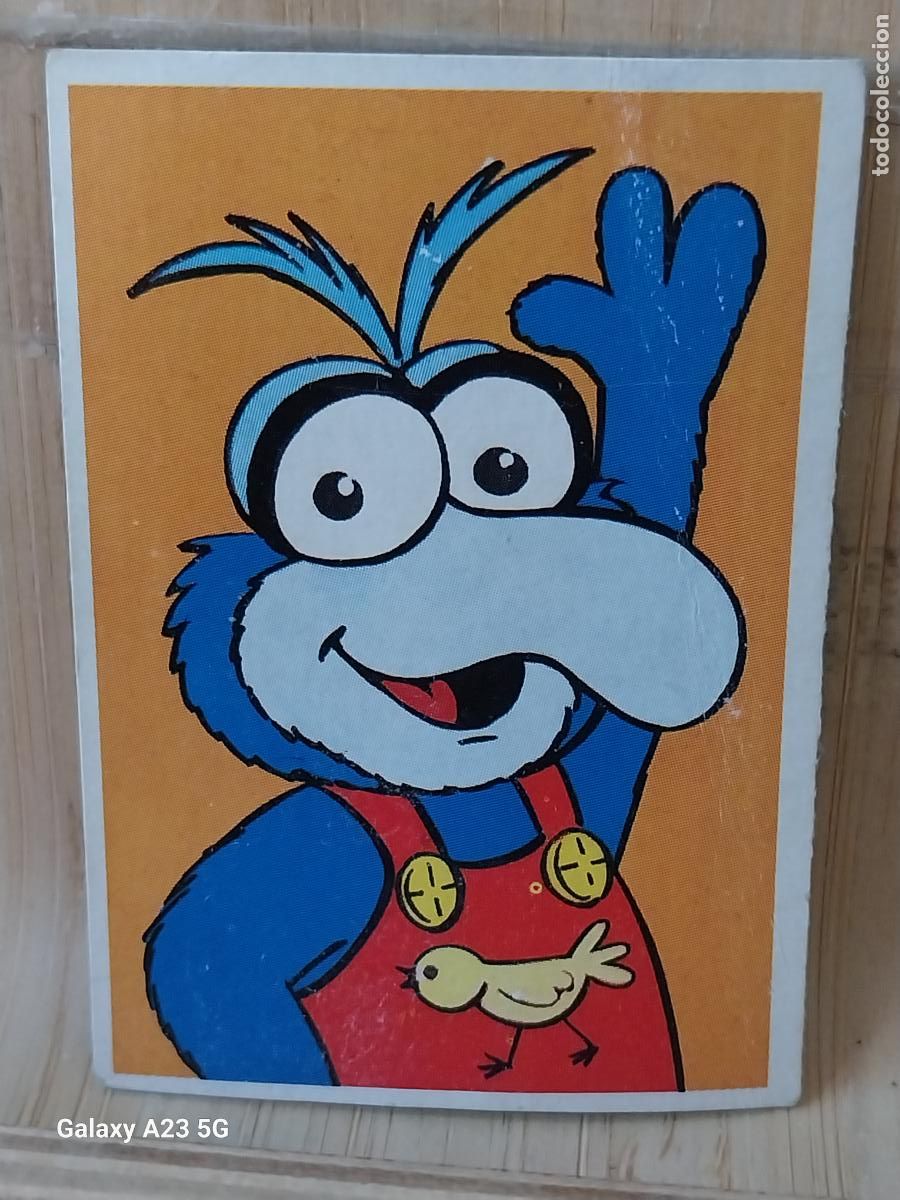 Coleccionismo cromos antiguos: PEQUE&Ntilde;ECOS BARRIO SESAMO SESAME STREET ED ESTE 1986 CROMO 2 GONZO ORIGINAL RECUPERADO