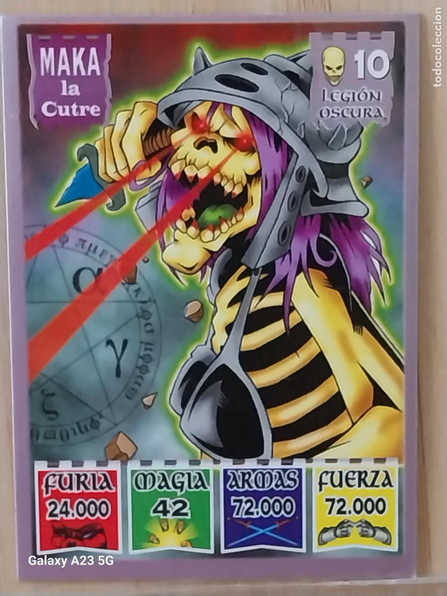 Coleccionismo cromos antiguos: BOLLYCAO LEGION OSCURA KAOS THE LEGEND CROMO 10 MAKA LA CUTRE CARD ORIGINAL