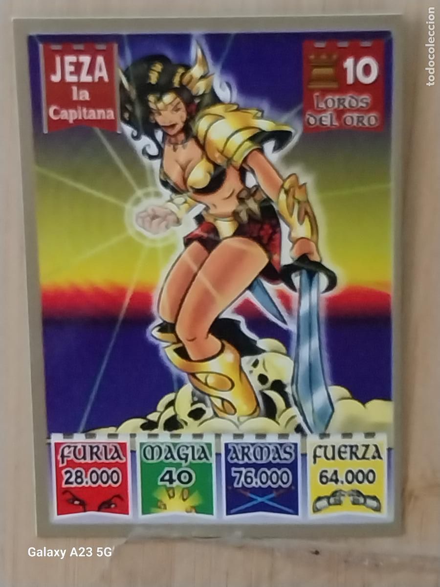 Coleccionismo cromos antiguos: BOLLYCAO KAOS THE LEGEND CROMO LORDS DEL ORO 10 JEZA LA CAPITANA CARD ORIGINAL