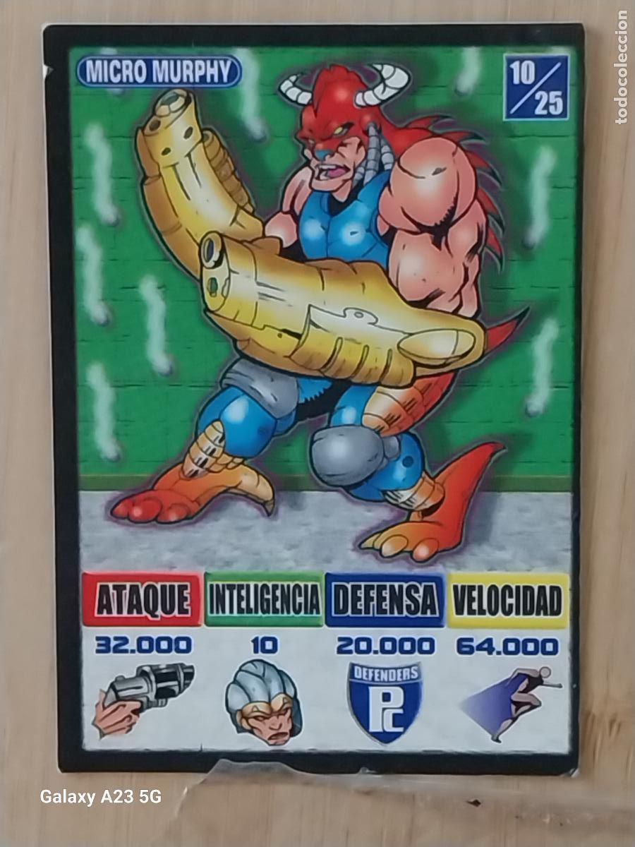 Coleccionismo cromos antiguos: BOLLYCAO KAOS THE GAME CROMO 10 MICRO MURPHY CARD ORIGINAL