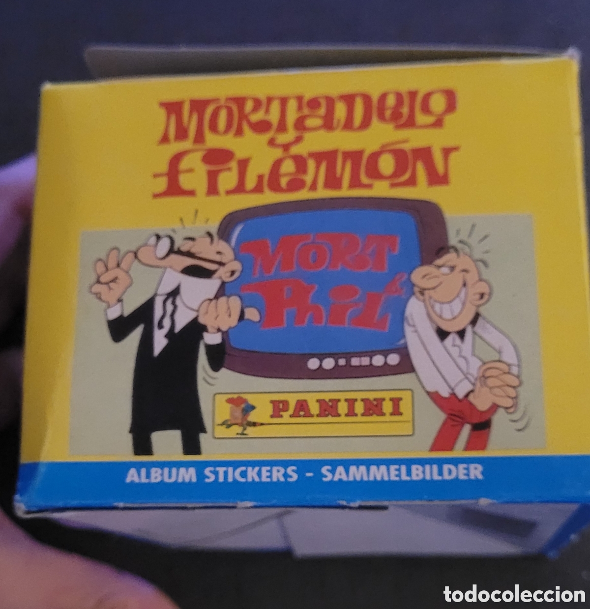 Coleccionismo cromos antiguos: Caja de cromos vac&iacute;a Mortadelo y Filem&oacute;n Panini