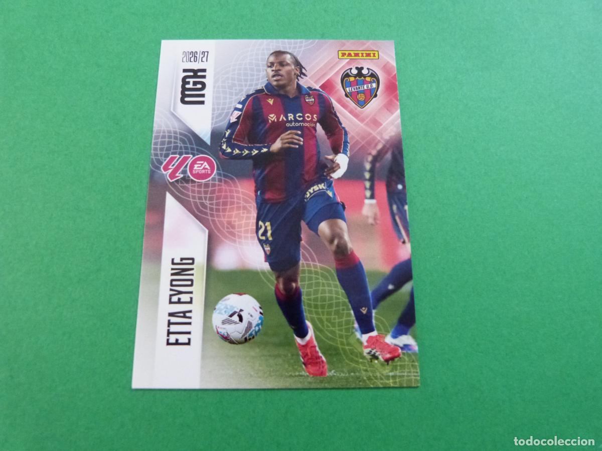 Coleccionismo cromos antiguos: TRADING CARD FUTBOL ETTA EYONG LEVANTE U.D. N&ordm; 216 LIGA MEGACRACKS 2026-2027/26-27 PANINI