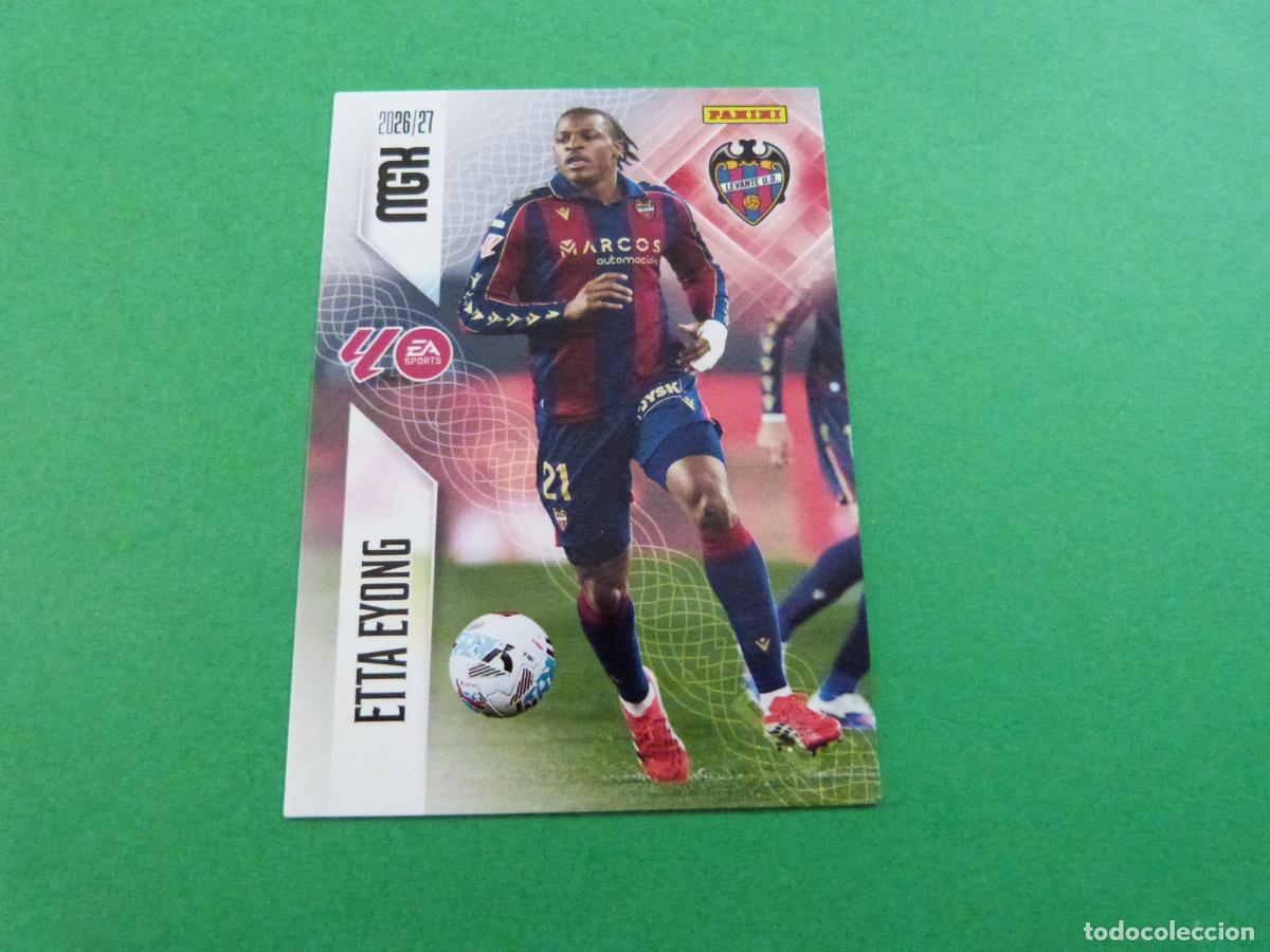 Coleccionismo cromos antiguos: TRADING CARD FUTBOL ETTA EYONG LEVANTE U.D. N&ordm; 216 LIGA MEGACRACKS 2026-2027/26-27 PANINI