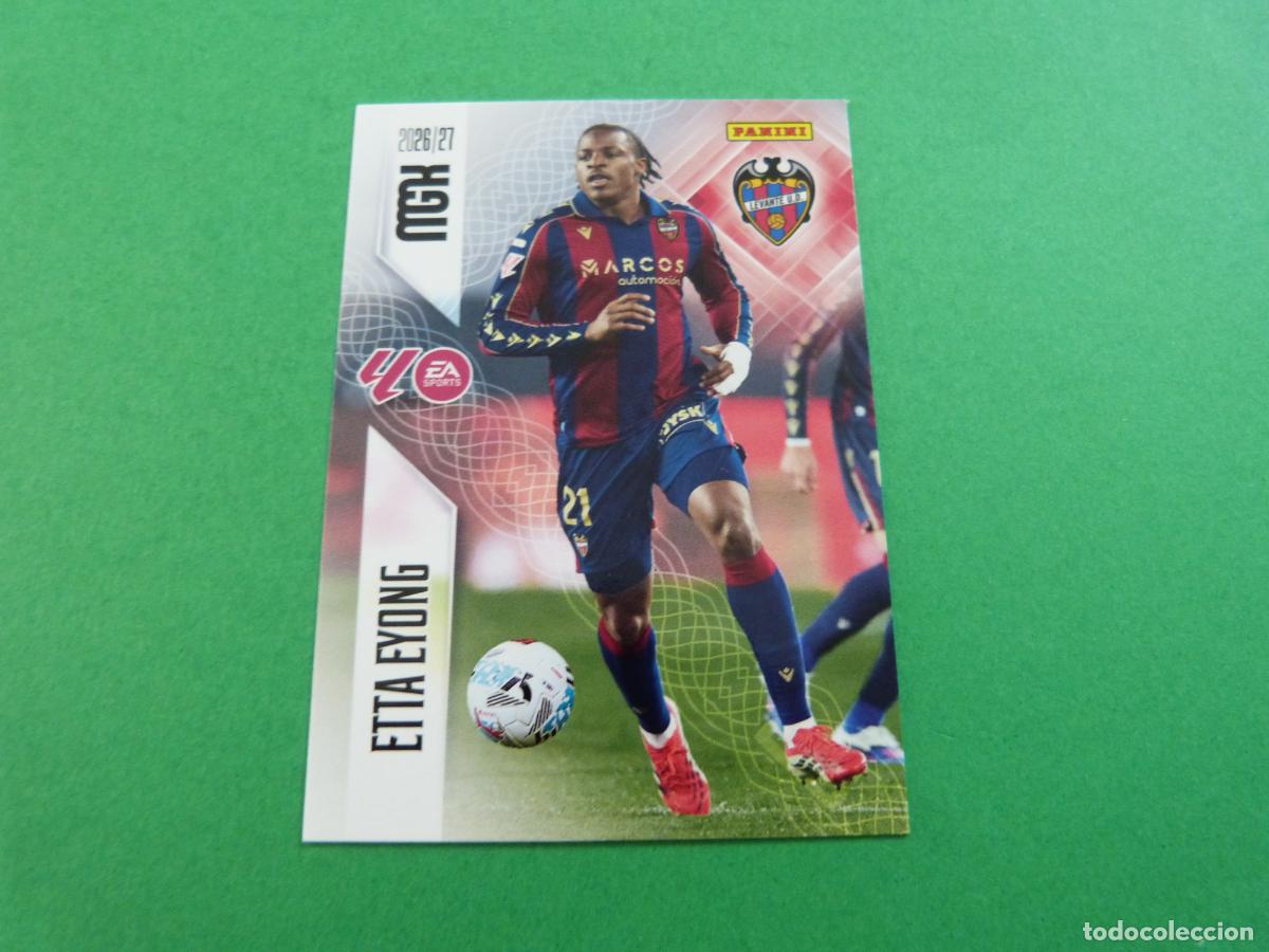 Coleccionismo cromos antiguos: TRADING CARD FUTBOL ETTA EYONG LEVANTE U.D. N&ordm; 216 LIGA MEGACRACKS 2026-2027/26-27 PANINI