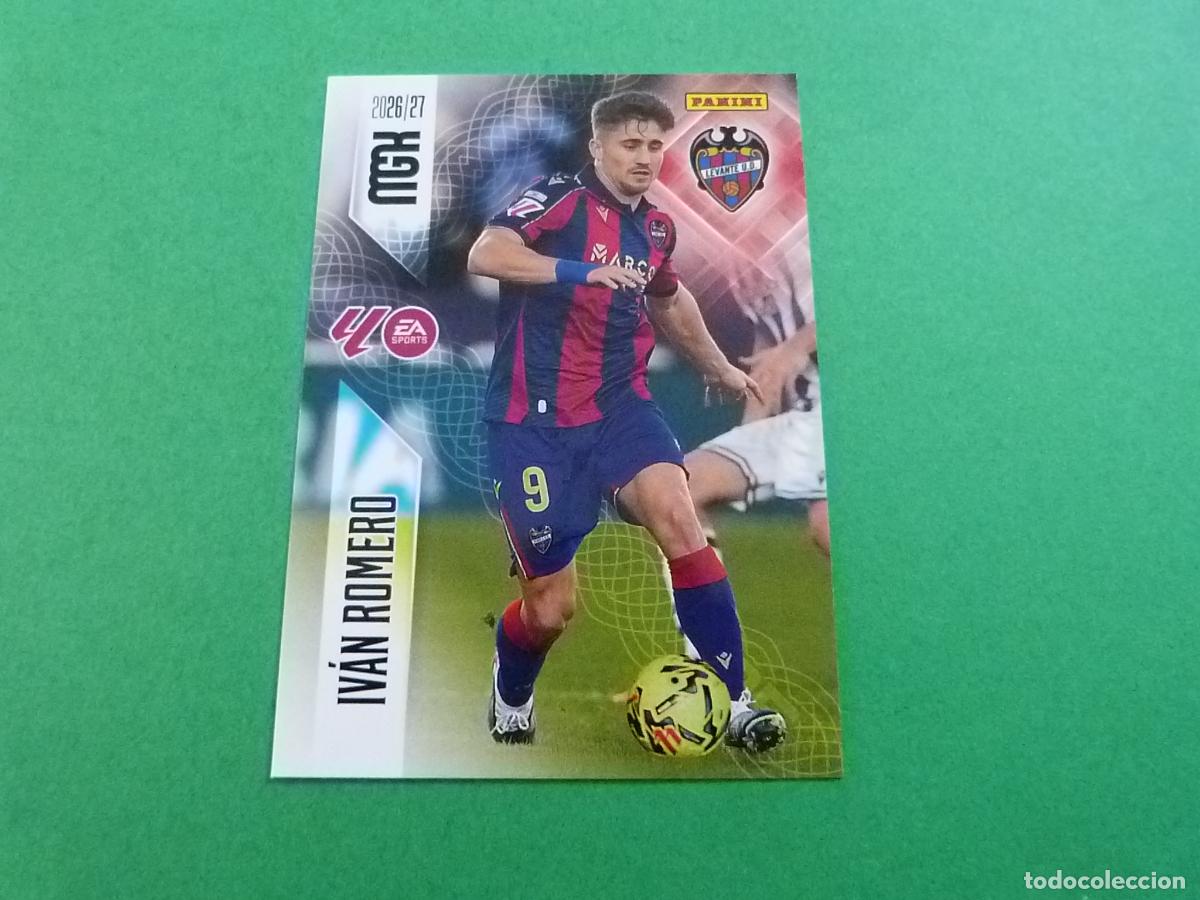 Coleccionismo cromos antiguos: TRADING CARD FUTBOL IVAN ROMERO LEVANTE U.D. N&ordm; 214 LIGA MEGACRACKS 2026-2027/26-27 PANINI