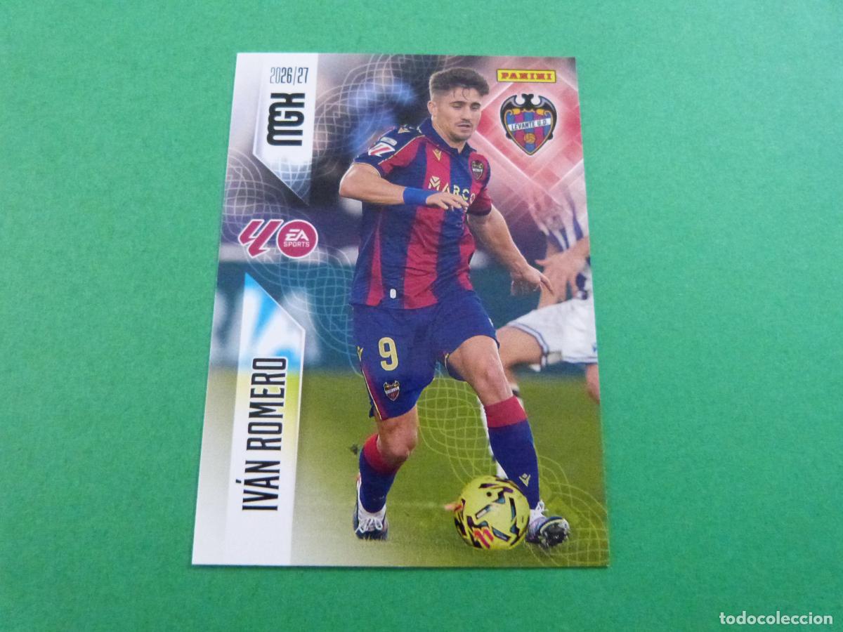 Coleccionismo cromos antiguos: TRADING CARD FUTBOL IVAN ROMERO LEVANTE U.D. N&ordm; 214 LIGA MEGACRACKS 2026-2027/26-27 PANINI